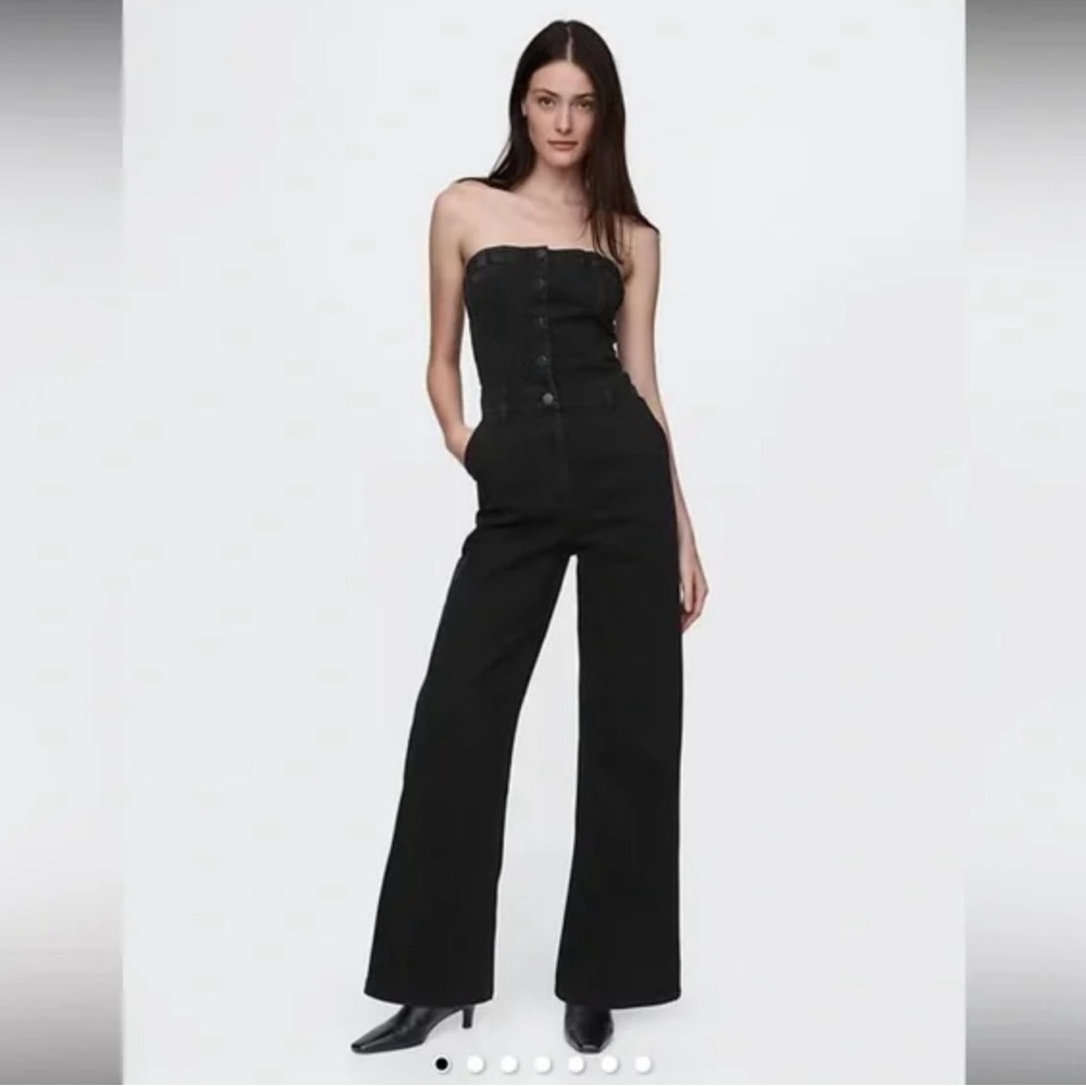 BNWT Black Denim Jumpsuit